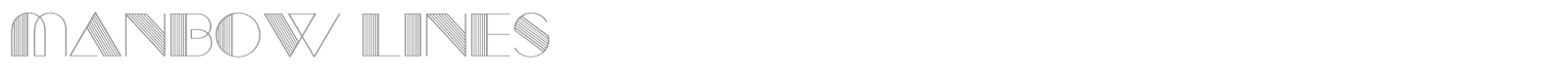 Manbow font preview